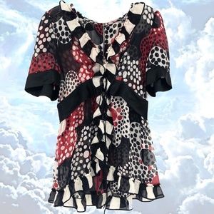 Dolce & Gabbana Silk Printed Blouse | Glamarama